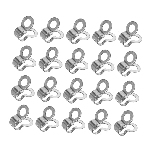 BEBEMOKO 100Stücke Verbindungsringe für Kugelketten für Deckenventilator Zugschnüre und Schmuckherstellung Silber Langlebig und Sicher der Anwendung von BEBEMOKO