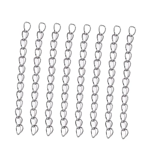 BEBEMOKO 100Stücke Verlängerungsketten für DIY Schmuckherstellung Lange Ketten für und Armbänder Langlebiges Zubehör für Kreative Projekte von BEBEMOKO