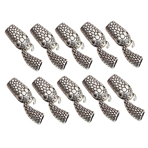 BEBEMOKO 10Paare Schlangenkopfverschlüsse Legierung Für Schmuckherstellung Antik Silberne Schlangenschaltverschlüsse Für Armbänder Und Halsketten DIY Schmuckzubehör von BEBEMOKO
