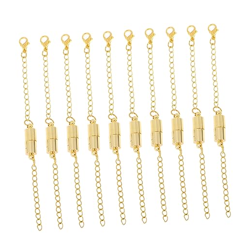 BEBEMOKO 10Stück Magnetische Halskettenverlängerer Schmuckverlängerung Zubehör Für Armbänder Und Halsketten Starker Magnetverschluss Für Einfache Handhabung Hochwertiges BEBEMOKO 10Stück Magnetische Halskettenverlängerer Schmuckverlängerung Zubehör Für Armbänder Und Halsketten Starker Magnetverschluss Für Einfache Handhabung Hochwertiges von BEBEMOKO