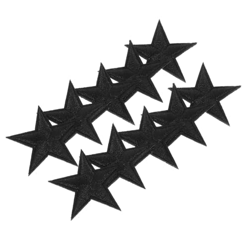 BEBEMOKO 10Stücke Kleine Schwarze Fünfzackige Sternstickerei Patches Dekorative Aufnäher Für Kleidung DIY Kleidung Aufkleber Stoffflicken Für T Shirt Jeans Und Jacken BEBEMOKO 10Stücke Kleine Schwarze Fünfzackige Sternstickerei Patches Dekorative Aufnäher Für Kleidung DIY Kleidung Aufkleber Stoffflicken Für T Shirt Jeans Und Jacken von BEBEMOKO
