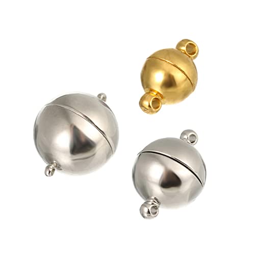 BEBEMOKO 10Stücke Magnetverschlüsse Für Schmuck Starke Magnetische Zylinderverschlüsse Und Weiß Für DIY Halsketten Armbänder Und Fußkettchen Schmuckverschluss Haken von BEBEMOKO
