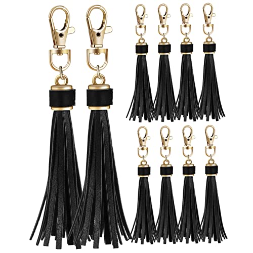 BEBEMOKO 10Stücke PU Leder Quaste mit Hummer Schwenk für DIY Schlüsselanhänger Dekorative Quastenschlüsselketten für Handtaschen für Frauen BEBEMOKO 10Stücke PU Leder Quaste mit Hummer Schwenk für DIY Schlüsselanhänger Dekorative Quastenschlüsselketten für Handtaschen für Frauen von BEBEMOKO