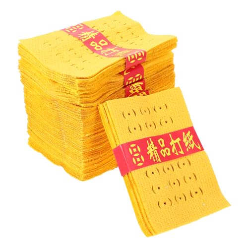 BEBEMOKO 11 Bündel gelbes Opferpapier für Ahnenanbetung, traditionelles Räucherpapier für Grabfeger und Beerdigungen, Segen und Ehren von Vorfahren mit Frieden und Fülle BEBEMOKO 11 Bündel gelbes Opferpapier für Ahnenanbetung, traditionelles Räucherpapier für Grabfeger und Beerdigungen, Segen und Ehren von Vorfahren mit Frieden und Fülle von BEBEMOKO