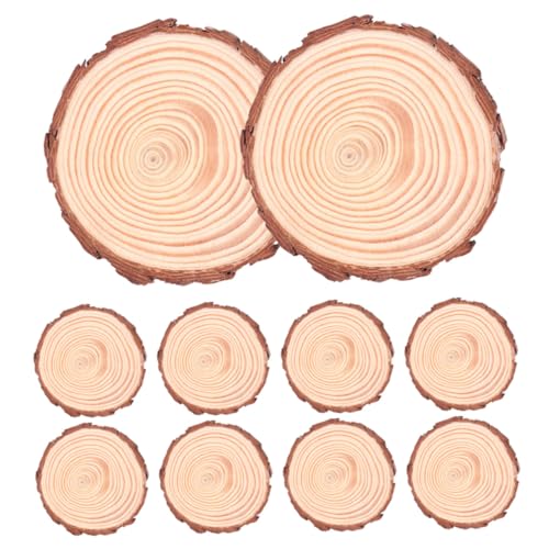 BEBEMOKO 12 unlackierte Naturholzkreise zum Basteln, Holzscheiben, leicht und vielseitig für kreative Projekte und Heimdekoration BEBEMOKO 12 unlackierte Naturholzkreise zum Basteln, Holzscheiben, leicht und vielseitig für kreative Projekte und Heimdekoration von BEBEMOKO