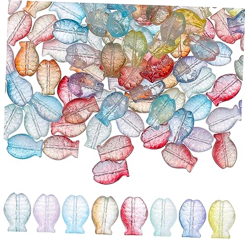 BEBEMOKO 150Stücke Niedliche Fischperlen Bunte Glasperlen für DIY Schmuck zum und Armbänder Basteln Geschenkidee für Bastelfreunde BEBEMOKO 150Stücke Niedliche Fischperlen Bunte Glasperlen für DIY Schmuck zum und Armbänder Basteln Geschenkidee für Bastelfreunde von BEBEMOKO