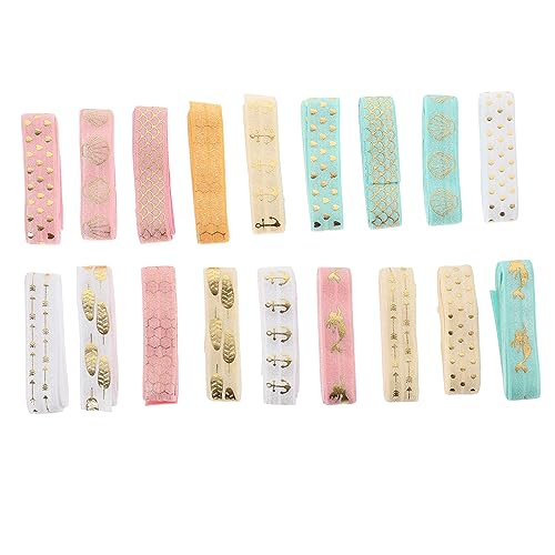 BEBEMOKO 18 elastische Bänder zum Basteln, Stretch-Haargummis, Kopfschmuck, Zubehör, langlebig für handgefertigte Projekte für Dekorationen BEBEMOKO 18 elastische Bänder zum Basteln, Stretch-Haargummis, Kopfschmuck, Zubehör, langlebig für handgefertigte Projekte für Dekorationen von BEBEMOKO