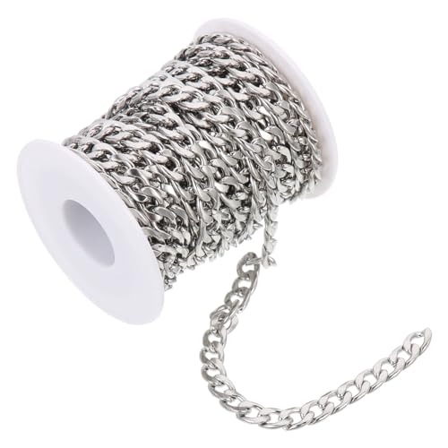 BEBEMOKO 1Rolle Edelstahlkette Handwerk Kette für DIY Schmuckherstellung Erweiterbare Bastelkette für und Armbänder Leicht und Kompakt BEBEMOKO 1Rolle Edelstahlkette Handwerk Kette für DIY Schmuckherstellung Erweiterbare Bastelkette für und Armbänder Leicht und Kompakt von BEBEMOKO