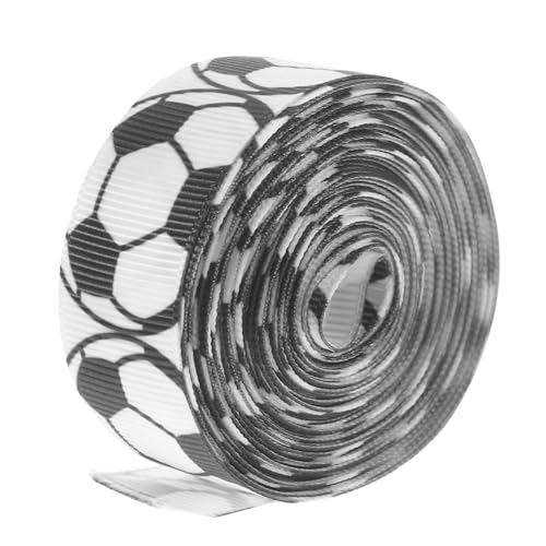 BEBEMOKO 1Rolle Fußball Geschenkband DIY Dekoband für Geschenkverpackung und Bastelprojekte für Fußball Kindergeburtstage und Sportliche Anlässe BEBEMOKO 1Rolle Fußball Geschenkband DIY Dekoband für Geschenkverpackung und Bastelprojekte für Fußball Kindergeburtstage und Sportliche Anlässe von BEBEMOKO