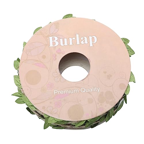BEBEMOKO 1Rolle Künstliches Blattband Hanfseil DIY Dekoration Für Hochzeiten Partys Und Garten Realistische Für Projekte Und Geschenkverpackungen Langlebig von BEBEMOKO