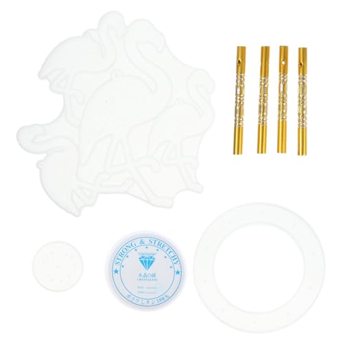 BEBEMOKO 1Satz DIY Silikonform Für Windspiel Mit Flamingo Anhänger Bastelkits Für Erwachsene Epoxidharz Gießform Für Wohnzimmer Gestaltungsmöglichkeiten von BEBEMOKO
