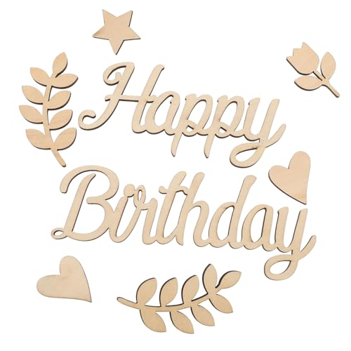 BEBEMOKO 1Satz Happy Birthday Holzschild Dekoration Exquisites Partyzubehör für Stilvolle Geburtstagsfeiern Vielseitige Holzornamente für Verschiedene Themen Ergänzung BEBEMOKO 1Satz Happy Birthday Holzschild Dekoration Exquisites Partyzubehör für Stilvolle Geburtstagsfeiern Vielseitige Holzornamente für Verschiedene Themen Ergänzung von BEBEMOKO