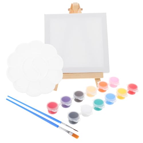 BEBEMOKO 1Satz Staffelei Set Holz Teiliges DIY Malwerkzeug mit Acrylfarben und Handwerksrahmen für Projekte und Ausstellungen Anfänger BEBEMOKO 1Satz Staffelei Set Holz Teiliges DIY Malwerkzeug mit Acrylfarben und Handwerksrahmen für Projekte und Ausstellungen Anfänger von BEBEMOKO