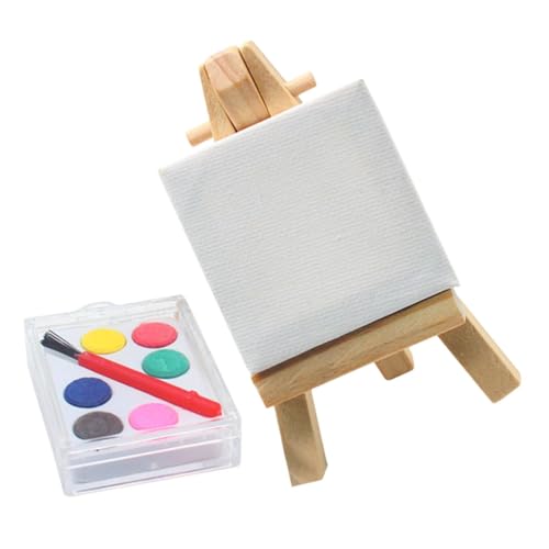 BEBEMOKO 1Satz Staffelei Teiliges Künstlerisches Mini Ornament Für Dekoration Und Fotografie Mini Dekoration Und Tischdeko Für Projekte von BEBEMOKO