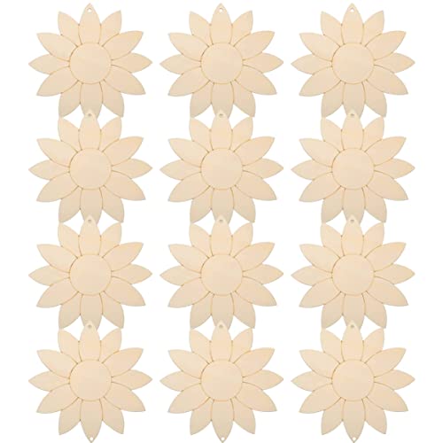 BEBEMOKO 1Satz Unfertige Holz Sonnenblumen Ausschnitte Für DIY Graffiti Bastelverzierungen Satinbänder Und Jute Schnur Projekte Und Dekoration BEBEMOKO 1Satz Unfertige Holz Sonnenblumen Ausschnitte Für DIY Graffiti Bastelverzierungen Satinbänder Und Jute Schnur Projekte Und Dekoration von BEBEMOKO