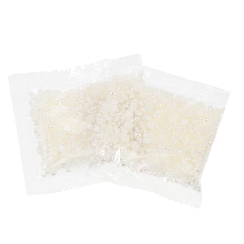 BEBEMOKO 2 Packungen Halbkugel Kunstperlen für Diy Schmuck Kunststoff Dekorationen Mode Accessoires für Haar und Kleidung Langlebig und Leicht Milchweiß BEBEMOKO 2 Packungen Halbkugel Kunstperlen für Diy Schmuck Kunststoff Dekorationen Mode Accessoires für Haar und Kleidung Langlebig und Leicht Milchweiß von BEBEMOKO