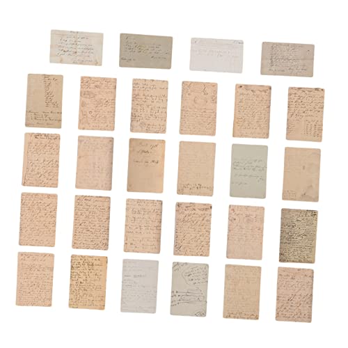BEBEMOKO 2 Packungen Notizkarte Papier aufkleber Retro-Memo Collage-Material-Memo Nachrichtenkarten Mini-Memo kleines Sammelbuch Mini-Schreibkarten Weißer Karton von BEBEMOKO
