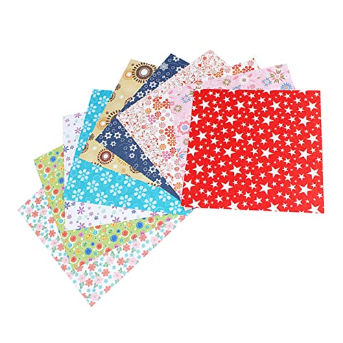 BEBEMOKO 2 Packungen Origami Papier Einseitig Bedrucktes Quadratisches Bastelpapier mit Punktmuster Faltpapier für Mädchen DIY Bastelprojekte und Schuldekoration von BEBEMOKO