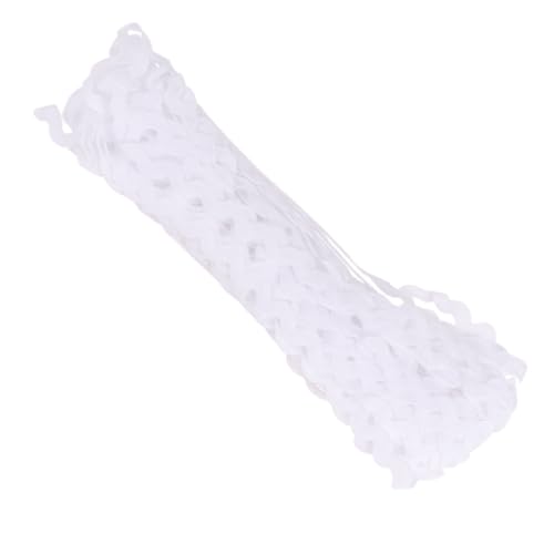 BEBEMOKO 2 Rollen Weiße Wellenkante S Förmige Spitzenborte Yards DIY Nähzubehör für Kleidung Taschen Hüte und Dekorationen Langlebiges Polyesterband für Säume und Verzierungen von BEBEMOKO