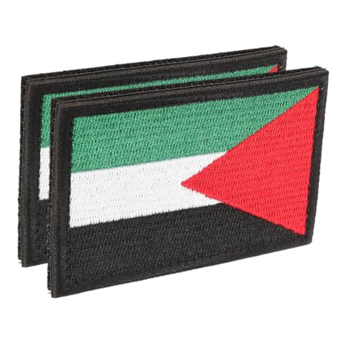 2 Stück Armbinde Kleidung Flagge bestickte Aufnäher Flagge Bügelbild Kostüm Pin Brosche Pin Dekoration Tasche Patches Brosche Dekoration Nylon von BEBEMOKO