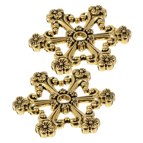 BEBEMOKO 2 Stück Metall Wickelplatte für Stickgarn Werkzeug zur Organisation von Stickgarn und Kreuzstich Fäden Wiederverwendbar Goldene Farbe für Stickfans und Anfänger von BEBEMOKO