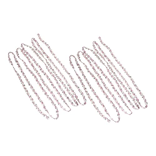 BEBEMOKO 2 Stück Rosa Blumenspitze für Haarschmuck Wasserlösliche Diy Ripsbänder für Hochzeiten Partys und Bastelarbeiten von BEBEMOKO