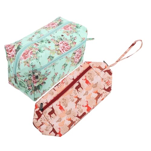 BEBEMOKO 2 Stück Teiliges Häkelnadeltasche aus Robustem Oxford Staubdicht mit Reißverschluss Kompakt und Leicht als Reise organizer für Strickwerkzeuge und Garn Vielseitig für BEBEMOKO 2 Stück Teiliges Häkelnadeltasche aus Robustem Oxford Staubdicht mit Reißverschluss Kompakt und Leicht als Reise organizer für Strickwerkzeuge und Garn Vielseitig für von BEBEMOKO
