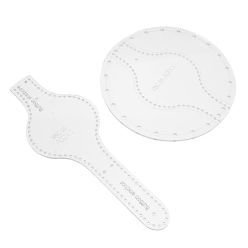 BEBEMOKO 2 x Acryl-Brieftaschen-Vorlagen, langlebiges Werkzeug zur Herstellung von Geldbörsen für Lederhandwerk, einzigartige Münzgeldbörsen-Schablone für und Zubehör von BEBEMOKO