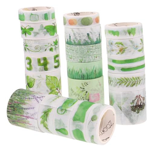 BEBEMOKO 20 Rollen Washi-Tape-Set Dekoratives Washi Tape Washi-Tape-Aufkleber farbiges Washi-Tape tagebuch dekoratives klebeband Washi -Bänder Japanisches Papier Blue von BEBEMOKO
