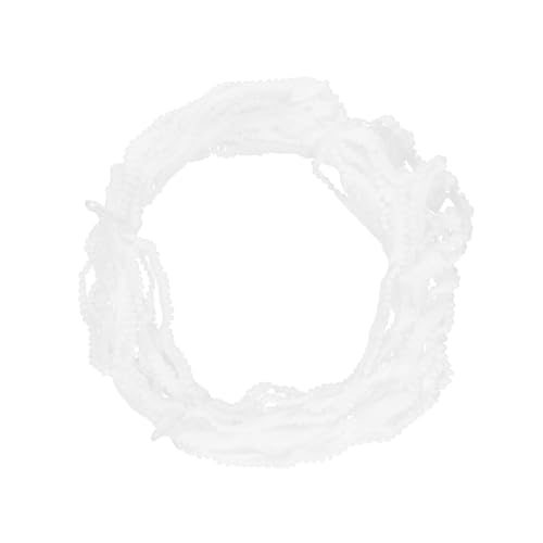 BEBEMOKO 20 Stück DIY Mode Spitzenband Trim Langlebige Häkelborte für Kleidung Home Decor Handwerk Projekte Elegante weiße Kugel Spitze für stilvolle Accessoires von BEBEMOKO