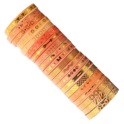 BEBEMOKO 20 Stück Dekoratives Klebeband Scrapbooking Zubehör für Diy Goldene Dekorationen für Alben Notizbücher und BEBEMOKO 20 Stück Dekoratives Klebeband Scrapbooking Zubehör für Diy Goldene Dekorationen für Alben Notizbücher und von BEBEMOKO