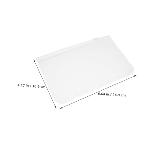 BEBEMOKO 20 Stück Einstecktaschen mit Reißverschluss Transparente Binder Pocket Sleeves für Budgetplaner Wiederverwendbare Organizer Einlagen Passend für Ringbücher Sichere Aufbewahrung von von BEBEMOKO