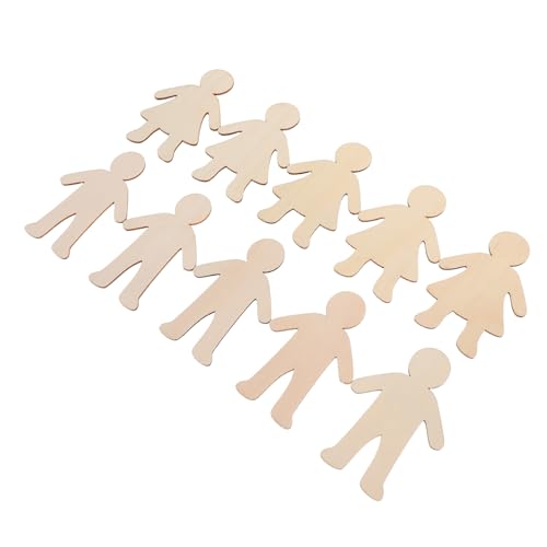 BEBEMOKO 20 Stück Holzfiguren-ausschnitte Zum Basteln: Blanko-figuren Aus Holz – Unfertige Bastelformen – Diy-ornamente Für Kinder, Jungen Und Mädchen, Für Bastelarbeiten Im Klassenzimmer, BEBEMOKO 20 Stück Holzfiguren-ausschnitte Zum Basteln: Blanko-figuren Aus Holz – Unfertige Bastelformen – Diy-ornamente Für Kinder, Jungen Und Mädchen, Für Bastelarbeiten Im Klassenzimmer, von BEBEMOKO