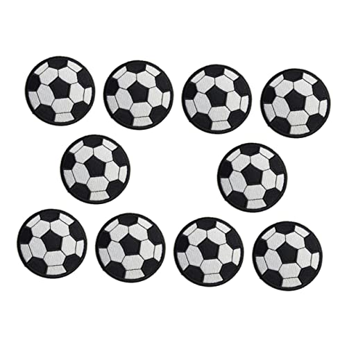 BEBEMOKO 20 Stück Teiliges Fußball Patches zum Aufbügeln Kreative Applikationen für Kleidung Jeans und Bastelprojekte für DIY Näharbeiten und Detailreich BEBEMOKO 20 Stück Teiliges Fußball Patches zum Aufbügeln Kreative Applikationen für Kleidung Jeans und Bastelprojekte für DIY Näharbeiten und Detailreich von BEBEMOKO