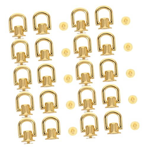BEBEMOKO 20 Stück goldene D-Ringe für Geldbörsenriemen, einfach zu bedienen, Bolzenschraube für Geldbörse, Metallnieten für Taschen, Halsketten, Kordel, Leder, Handwerk, Nieten, Geldbörsenzubehör BEBEMOKO 20 Stück goldene D-Ringe für Geldbörsenriemen, einfach zu bedienen, Bolzenschraube für Geldbörse, Metallnieten für Taschen, Halsketten, Kordel, Leder, Handwerk, Nieten, Geldbörsenzubehör von BEBEMOKO