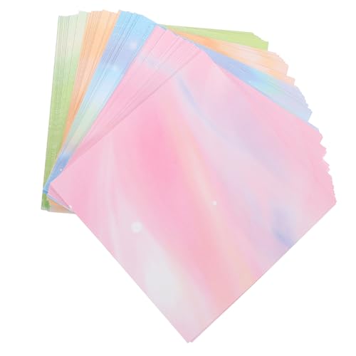 BEBEMOKO 200Blätter Faltpapier Buntes Origami Papier Doppelseitiges Quadratisches Papier für Erwachsene für DIY Basteln und Scrapbooking von BEBEMOKO