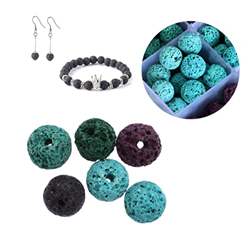 BEBEMOKO 200Stücke Kunstlava Perlen Verschiedenen Farben für Schmuckherstellung Runde Spacer Perlen für Armbänder und DIY Projekte Langlebig und Farbecht BEBEMOKO 200Stücke Kunstlava Perlen Verschiedenen Farben für Schmuckherstellung Runde Spacer Perlen für Armbänder und DIY Projekte Langlebig und Farbecht von BEBEMOKO