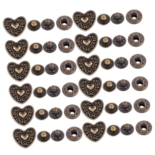 BEBEMOKO 20Sätze Druckknopf Geldbörsenschnalle Zinklegierung Teiliges Cartoon Design und Langlebig für DIY Projekte und Bastelarbeiten von BEBEMOKO