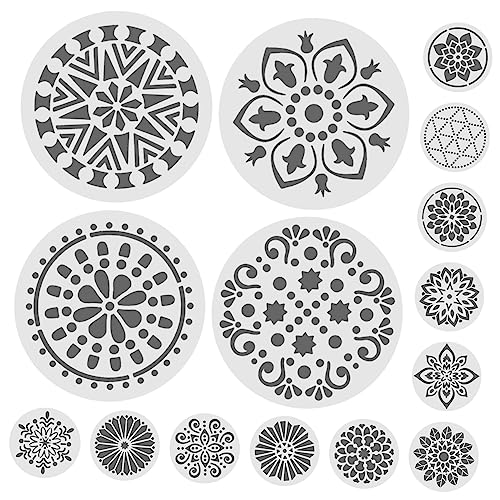 BEBEMOKO 24 Stück DIY Blumenmalerei-Schablonen, multifunktionale, wiederverwendbare Vorlagen für Bastelarbeiten, Wandkunst, Möbel für Heimdekoration und kreative Projekte BEBEMOKO 24 Stück DIY Blumenmalerei-Schablonen, multifunktionale, wiederverwendbare Vorlagen für Bastelarbeiten, Wandkunst, Möbel für Heimdekoration und kreative Projekte von BEBEMOKO