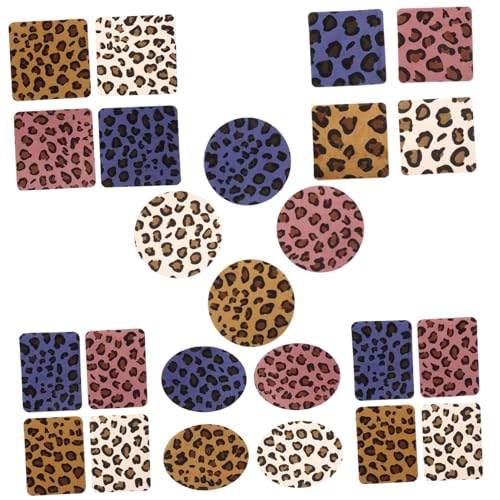 BEBEMOKO 24 Stück kompakte Aufnäher mit Leopardenmuster für Kleidung, den täglichen Gebrauch, Mantel-Zubehör, verschleißfeste Reparaturflicken im Leoparden-Design für Jacken, Hosen und Taschen BEBEMOKO 24 Stück kompakte Aufnäher mit Leopardenmuster für Kleidung, den täglichen Gebrauch, Mantel-Zubehör, verschleißfeste Reparaturflicken im Leoparden-Design für Jacken, Hosen und Taschen von BEBEMOKO
