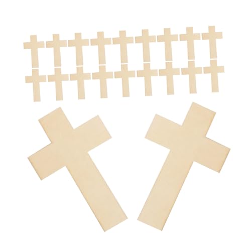 BEBEMOKO 25 Stück unlackierte Holzkreuzausschnitte für Kunst und Heimdekoration, blanko Holzanhänger für kreative Bastelbedarf, vielseitige Bastelformen ohne BEBEMOKO 25 Stück unlackierte Holzkreuzausschnitte für Kunst und Heimdekoration, blanko Holzanhänger für kreative Bastelbedarf, vielseitige Bastelformen ohne von BEBEMOKO