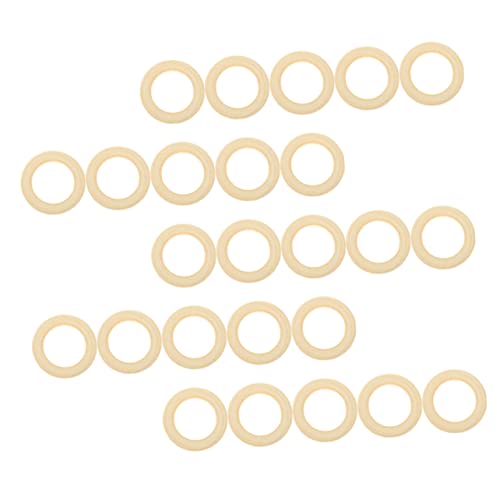 BEBEMOKO 25Stücke Natürliche Holzringe für DIY Unvollendete Makramee Ringe für Handwerksprojekte und Schmuckherstellung Glatte Oberfläche ohne Lack Vielseitig BEBEMOKO 25Stücke Natürliche Holzringe für DIY Unvollendete Makramee Ringe für Handwerksprojekte und Schmuckherstellung Glatte Oberfläche ohne Lack Vielseitig von BEBEMOKO