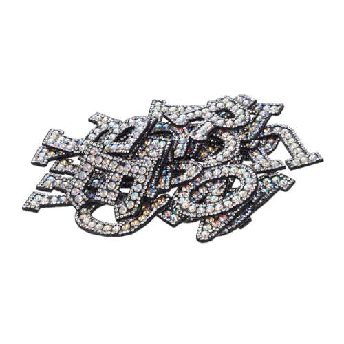 BEBEMOKO 26Stücke Glitzernde Patches zum Aufbügeln Strass Applikationen für Kleidung Hüte und Rucksäcke für DIY Projekte und Bastelarbeiten von BEBEMOKO