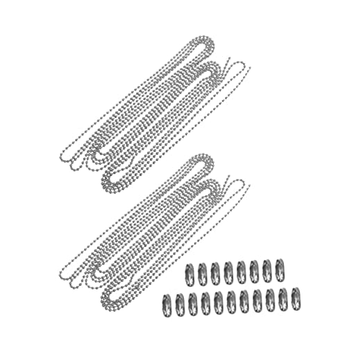 BEBEMOKO 2Sätze Perlenkette Rostfrei Für Schmuckherstellung DIY Projekte Halsketten Armbänder Robuste Und Glatte Oberfläche von BEBEMOKO