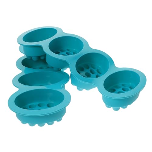 BEBEMOKO 2Stücke Silikonform für Massageseife mit Hohlräumen DIY Seifenherstellung Flexibel Wiederverwendbar für Kreative Handarbeiten und Seifendekorationen von BEBEMOKO