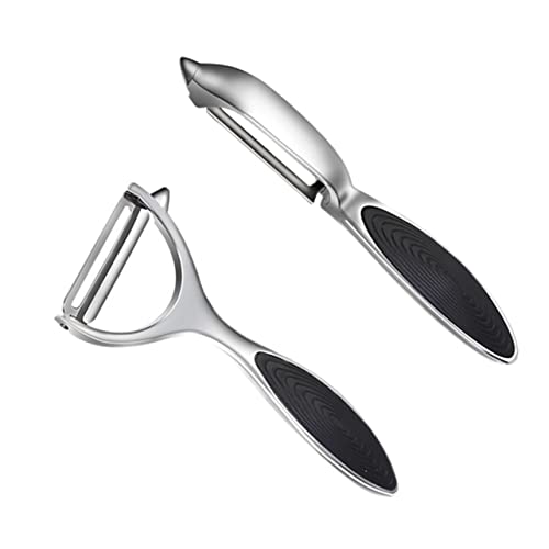 BEBEMOKO 2stücke Multifunktionale Zinklegierung Obst Und Gemüseschäler Ergonomisches Design Für Einfache Handhabung Für Küche Und Tägliche Verwendung BEBEMOKO 2stücke Multifunktionale Zinklegierung Obst Und Gemüseschäler Ergonomisches Design Für Einfache Handhabung Für Küche Und Tägliche Verwendung von BEBEMOKO