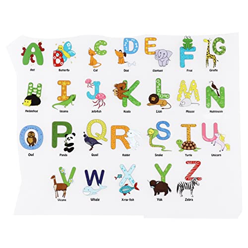 BEBEMOKO 3 Bögen Cartoon Tier DIY Kleidung Patches Englische Buchstaben Applikationen Aufkleber für Kleidung Dekoration und Reparatur Freunde von BEBEMOKO