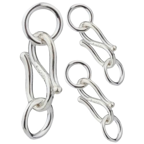 BEBEMOKO 3 x Schmuckherstellungsverschlüsse, langlebige S-Haken-Verbinder für Armbänder, schickes Design für Bastelprojekte, Schmuckzubehör für Handarbeit BEBEMOKO 3 x Schmuckherstellungsverschlüsse, langlebige S-Haken-Verbinder für Armbänder, schickes Design für Bastelprojekte, Schmuckzubehör für Handarbeit von BEBEMOKO