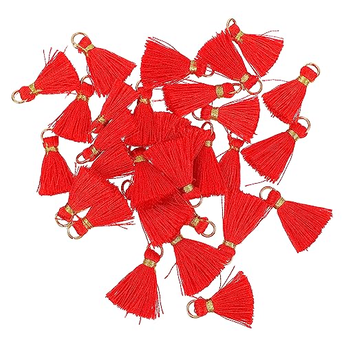 BEBEMOKO 30 Stück DIY Quasten Kreise Anhänger Quasten für Geschenk Verpackung Handgemachter Schmuck Handwerk Vorhang Verzierungen Fan Dekorationen von BEBEMOKO