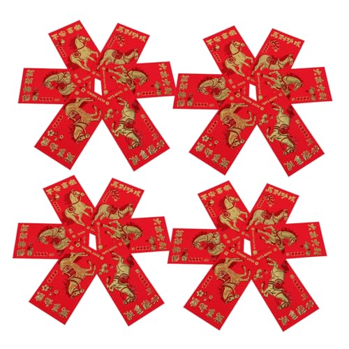 BEBEMOKO 30 Stück Rote Geldumschläge Jahr Des Pferdes Prägefolie Glücksbringer für Chinesisches Neujahr Lunar Frühlingsfest Hochzeit Geburtstag Vielseitige Li Xi Hong Bao Umschläge BEBEMOKO 30 Stück Rote Geldumschläge Jahr Des Pferdes Prägefolie Glücksbringer für Chinesisches Neujahr Lunar Frühlingsfest Hochzeit Geburtstag Vielseitige Li Xi Hong Bao Umschläge von BEBEMOKO